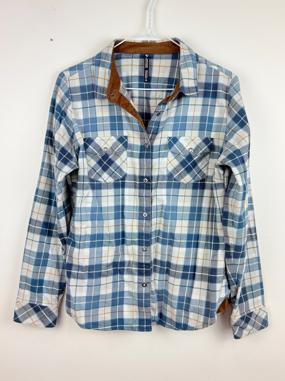 KÜHL Women’s Plaid Flannel Shirt Tencel Western Outdoors Snap Button Hiking